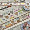 Ins Korean Cute Boy PET Decoration Adhesive Tape Planner Handbook DIY Scrapbooking Journal Collage Material Stickers Roll