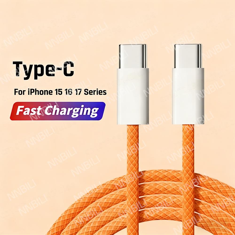 NNBILI PD 60W Fast Charger 6A USB C to Type C Cable For iPhone 18 17 16 Pro MAX USBC Quick Charging For Samsung S26 Xiaomi Cable