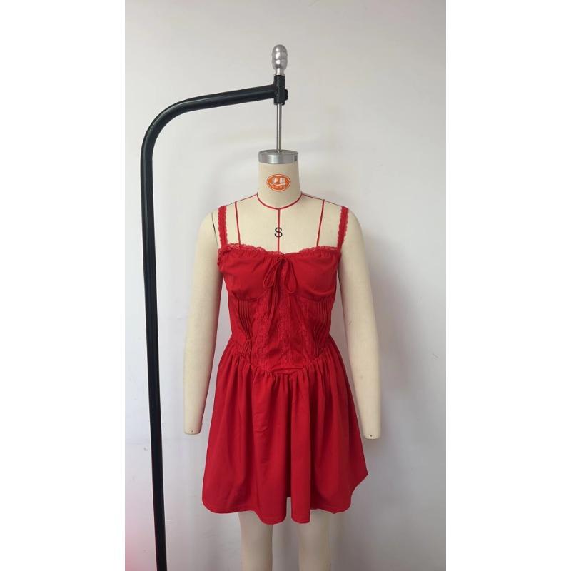 Модное элегантное кружевное платье с подтяжками, женское платье с открытой спиной для выпускного вечера, короткое женское плиссированное повседневное платье А-силуэта, женская одежда