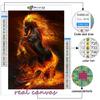 5D DIY Diamond Painting Animal Blaze Horse Cross Stitch Diamond Art Embroidery  Mosaic Home Deco