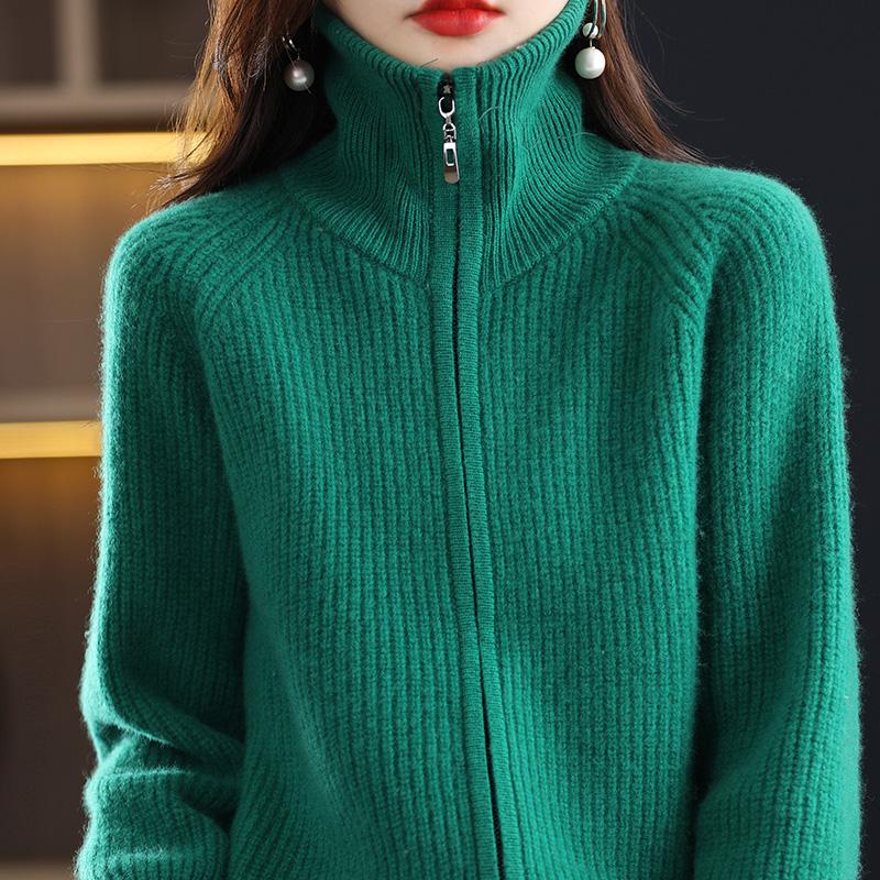 Женский кашемировый кардиган Qinghe кашемир 30% кашемир 70% шерсть осенне-зимний кашемировый утолщенный кардиган мягкий и теплый