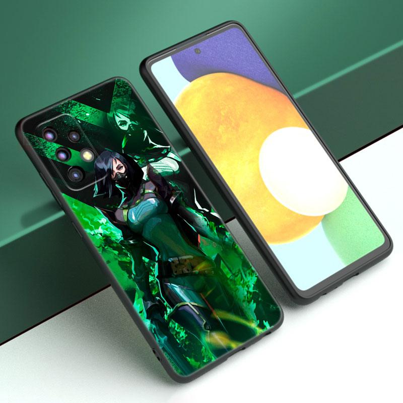 Чехол для игрового телефона Valorant для Samsung A13 A22 A24 A32 A23 A25 A34 A35 A52S A53 A54 A55 A73 5G A12 A14 A15 A31 A33 A50 A51 A72