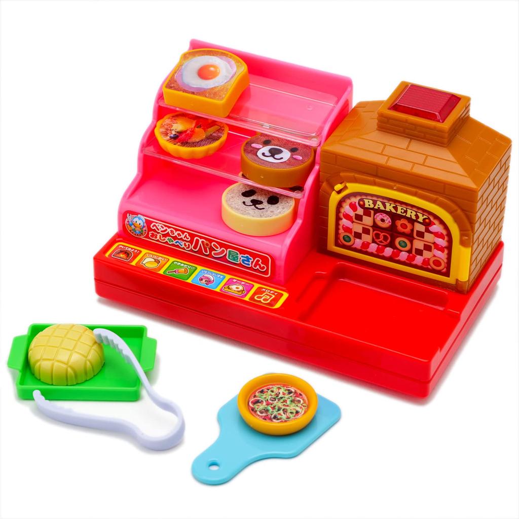 Tsuyama Talking Educational Toy for Pretend Bread and Cooking Toy, Pen-chan Bakery, Play,