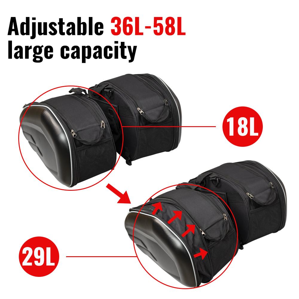 Мотоциклетные аксессуары Водонепроницаемый Гоночный шлем для гонок Дорожные сумки Чемодан Боковые кофры Багаж Сумка на заднее сиденье Боковая сумка с дождевиком