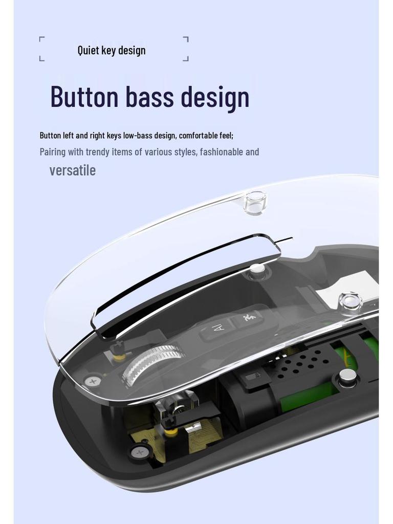 T11 Dual-Mode 2.4G Wireless Mouse with AI for Web Browsing and Presentation