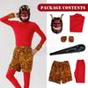 Setsubun Oni Red Blue Oni 5 Piece Oni Oni Oni Setsubun Bean Stage Performance Cultural Anime Holiday Adult [HOLOUN] Costume, Oni, Cosplay, Set,