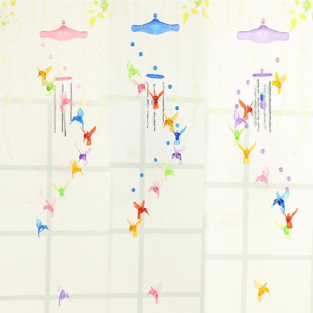 Подвески-колокольчики в виде колибри, ручная работа, декоративные подвески-колокольчики для двора, художественные поделки, украшения, подарки на день рождения, украшение для двора