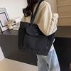 Japanese Canvas Large-capacity Bag Women's 2025 New Autumn and Winter Tote Bag Casual Simple Shoulder Commuter Tote Bag