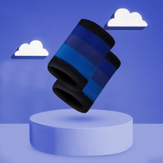 1 Pair Sports Wristband Sweat-absorbing Breathable Fabric Extra Soft Elastic Non-Fading Wrist Protection Polyester Children Wrist Support Sports