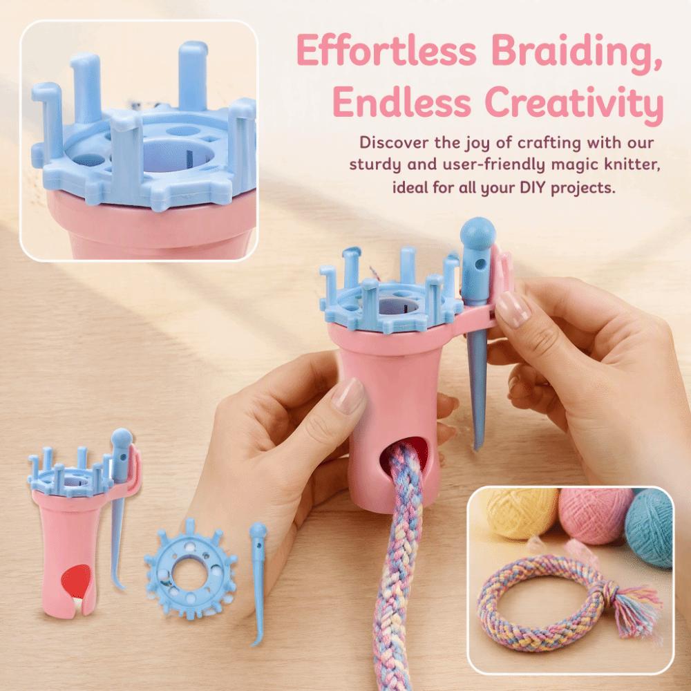 Equipped Knitting Spool Knitting Rope Maker Hand Knitting Machine DIY Yarn Crafts