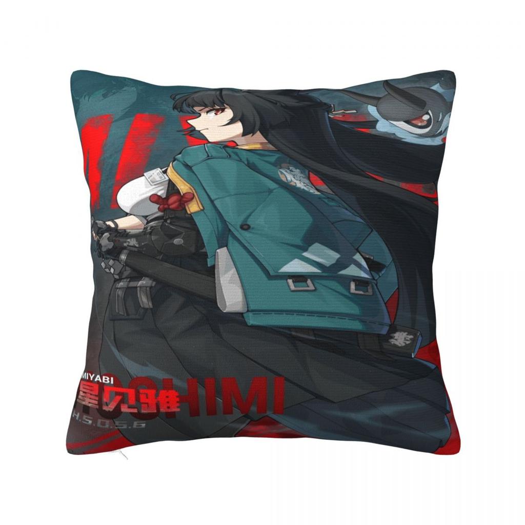 Zzz Deadly Assault Ellen Nicole Miyabi Pillowcases Cushion Cover Zenless Zone Zero Throw Pillow Cover Multiple Sizes