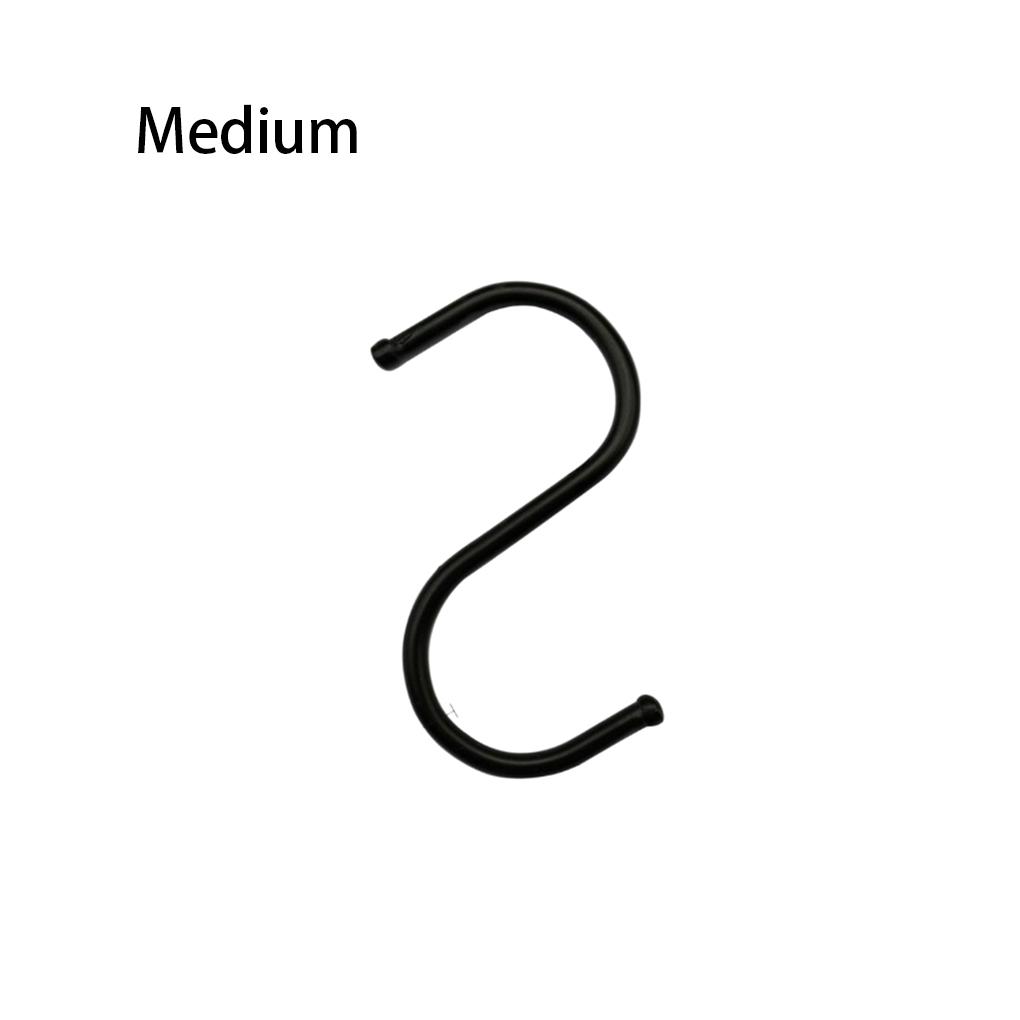 Черные S-образные металлические крючки, держатель для полотенец, органайзер для пальто, вешалка для перил, для дома, ванной, офиса, хранения инструментов