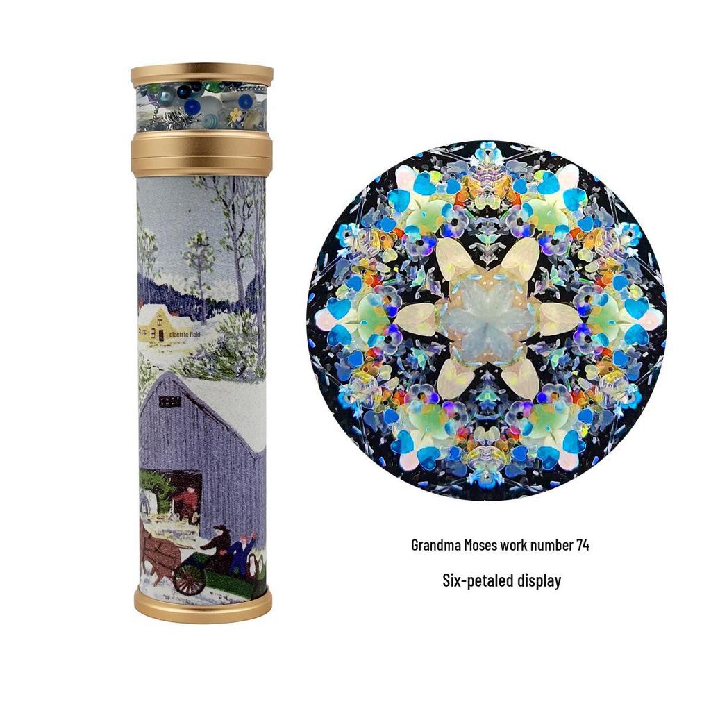 Grandma Moses Art Kaleidoscope Prism - Handmade Collectible Birthday Gift