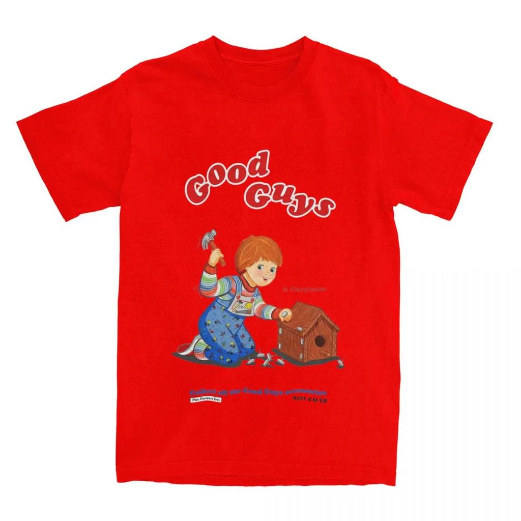 Одежда Good Guys Chucky Футболки для мужчин женщин Ужасы Carpenter Child's Play Винтажные Футболки с чистым графическим принтом