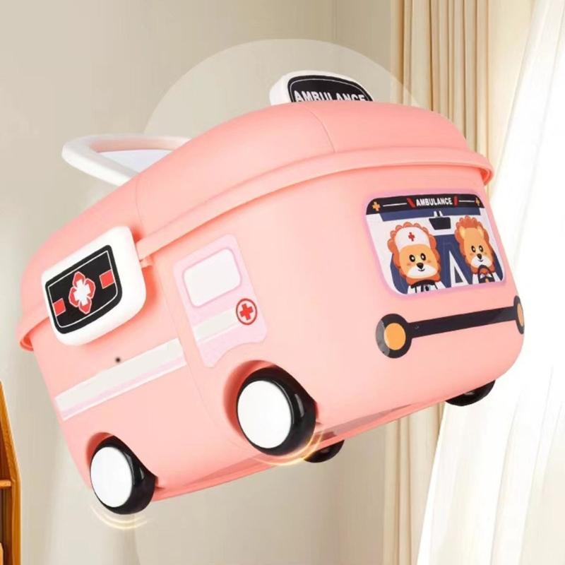 Cartoon Car Toy Storage Organizers With Sturdy Base For Kids Bedroom Playrooms Home Organization