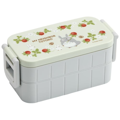 Skater Bento Box My Neighbor Totoro Strawberry 600ml Antibacterial 2 Tiers for Women Made In Japan YZW3AG-A