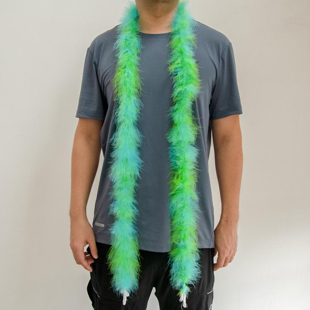 2M Мягкий Пушистый Боа из Перьев Марабу Индейки 20 Грамм Разноцветный Шарф из Перьев Для Вечеринки Одежды Украшение Платья Аксессуар Оптом