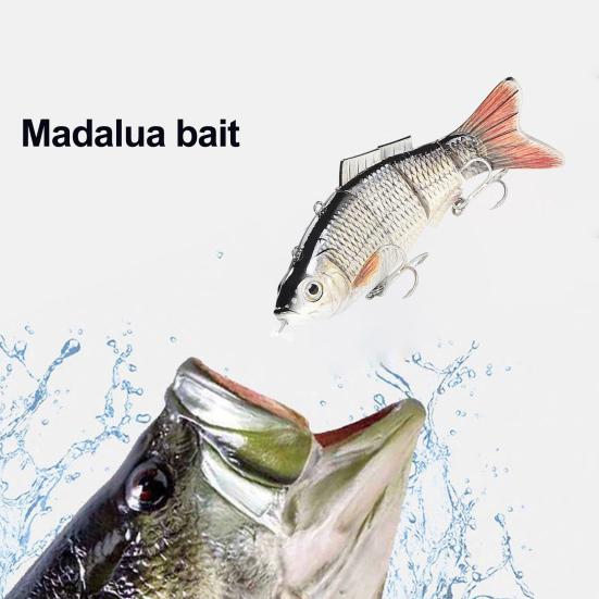 13,5 см/39,3 г/54 г электрическая многосочлененная рыболовная приманка с поплавком, перезаряжаемая через USB, светодиодная светящаяся приманка, роботизированная искусственная приманка, рыболовные принадлежности