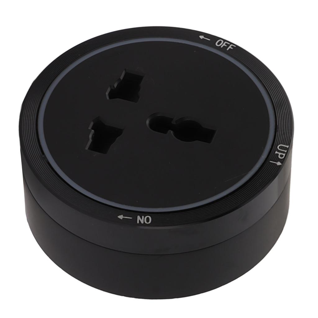 Electrical Outlet Track Socket Black Horizontal Removable Electrical Wall Extension Outlets Adapter