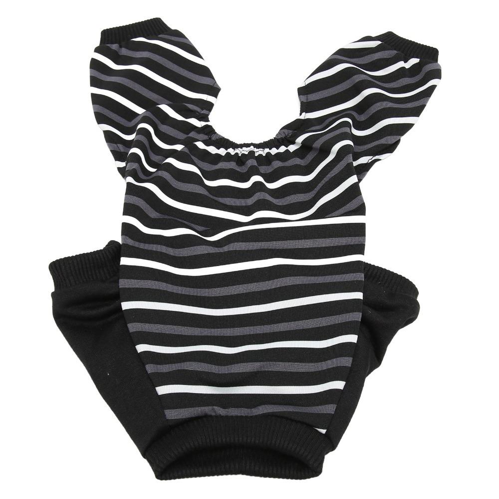 Light Weight Pet Jumpsuit Striped Print Cat Home Wear Pet Loungewear Small Breed Use