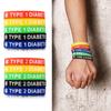 Medical Emergency Alert ID Bracelet Silicone Wristband for Men Women Unisex 5PCS/Bulk Health Alerting Wrist Band 7.5’’