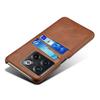 For OnePlus 10T 5G/Ace Pro 5G Phone Back Cover Dual Card Slots PC+PU Leather Phone Case