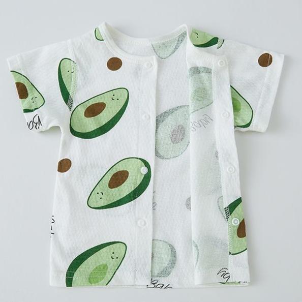 Комплект с короткими рукавами, летний тонкий детский кардиган, домашняя одежда с кондиционером, мужские и женские детские пижамы, летняя одежда