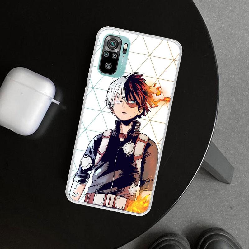 Чехол для телефона MHA Тодороки Шото для Xiaomi Redmi Note 15 14 13 12 11 Pro Plus 14S 12S 11S 11T 11E 10S 10 Индивидуальные Fundas R
