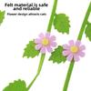 Felt Teaser Cat Wand Flower Leaf Shaped Cat Interactive Toy Cat Teaser Rod  Interactive Playing