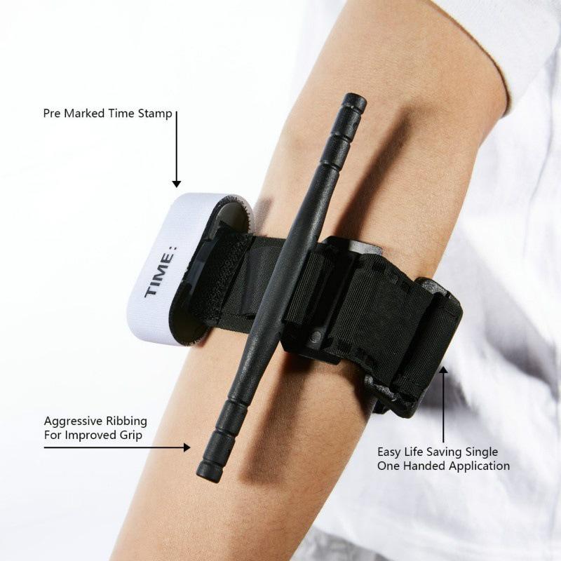 Tourniquet Survival Tactical Combat Application Red Tip Military Medical Emergency Belt Aid for Outdoor Exploration