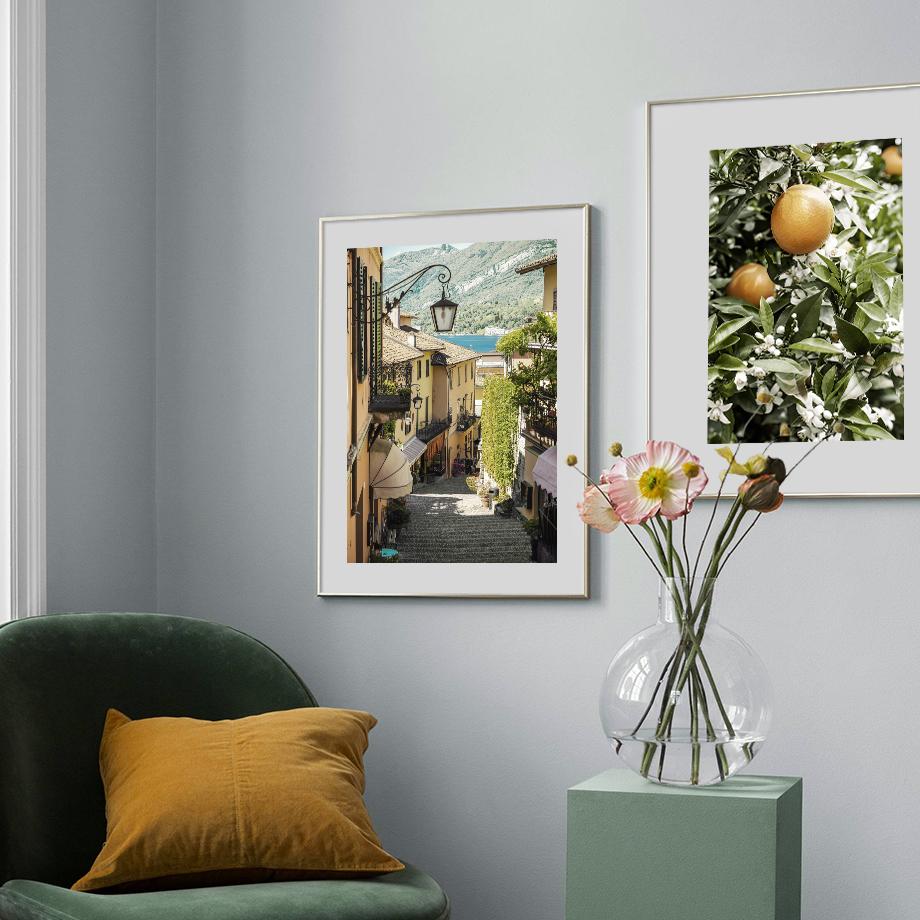 Античная архитектура Горный променад Плакаты и принты Картина на холсте Скандинавское настенное искусство Картины для гостиной Домашний декор