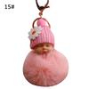Baby Fluffy Pompom Plush Doll Hanging Pendant Key Ring Keychain