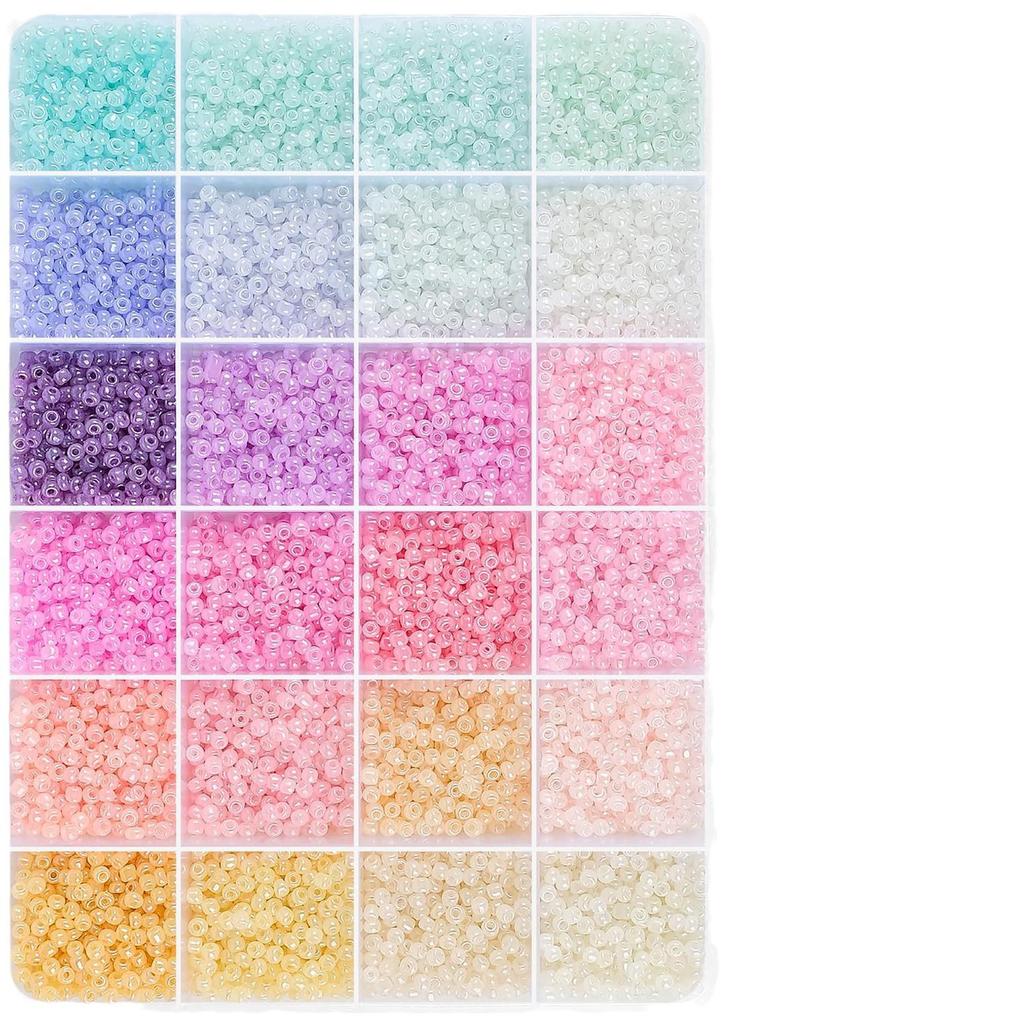 3mm Glass Seed Beads: 120,000-Piece DIY Friendship Bracelet & Jewelry Making Kit