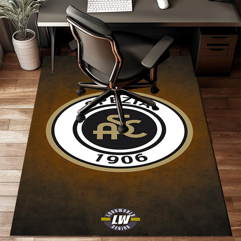 Spe-zia 1906 Emblem Rug for Living Room, Game Rooms, Office, Bedroom, Office Floor Mat Playful Design, fan gifts Christmas decor