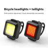 1/2pcs Mini Bike Front/Rear Light LED High Bicycle Taillight Headlight Waterproof Safety Night Riding Warning Cycling Lamp