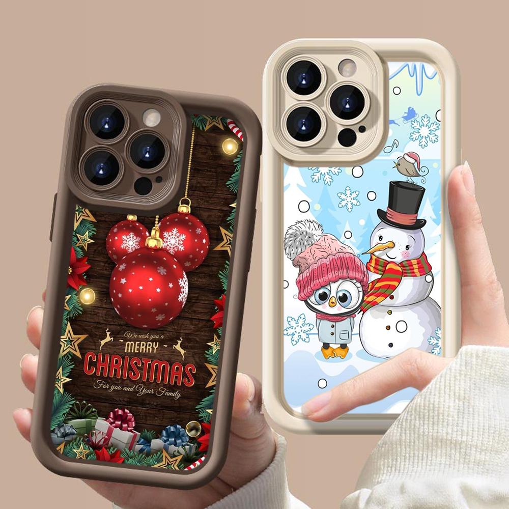 Чехлы для телефонов Ae103 с рождественской елкой для Xiaomi 14T 12 11 Lite 5G NE Redmi 13C 14C 9C 9a A2 A3 Note 12 Pro 11s Angel Eye Ladder Защитный чехол