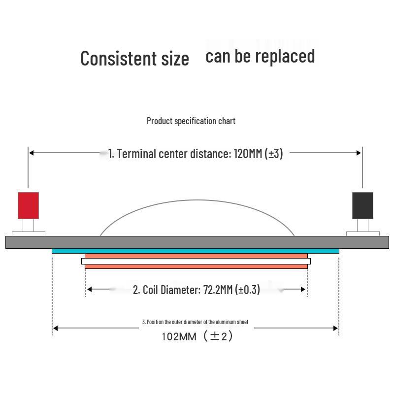 72-Core High-Frequency Tweeter Diaphragm with 72.2mm High-Power Flat Wire for Speaker Cabinets