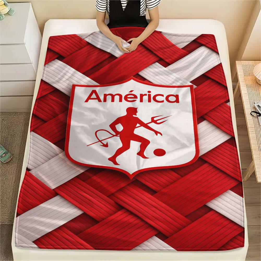 1PC America de Cali Patterned Flannel Blanket Suitable For All Seasons for Home Decor Warmth and Comfort Gifts Holiday Present