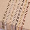 5m/lot 2.5 2.8 3.6 4.8 Mm Long Open Link Ring Extended Extension Necklace Chains Tail Extender Chain For Jewelry Making Supplies