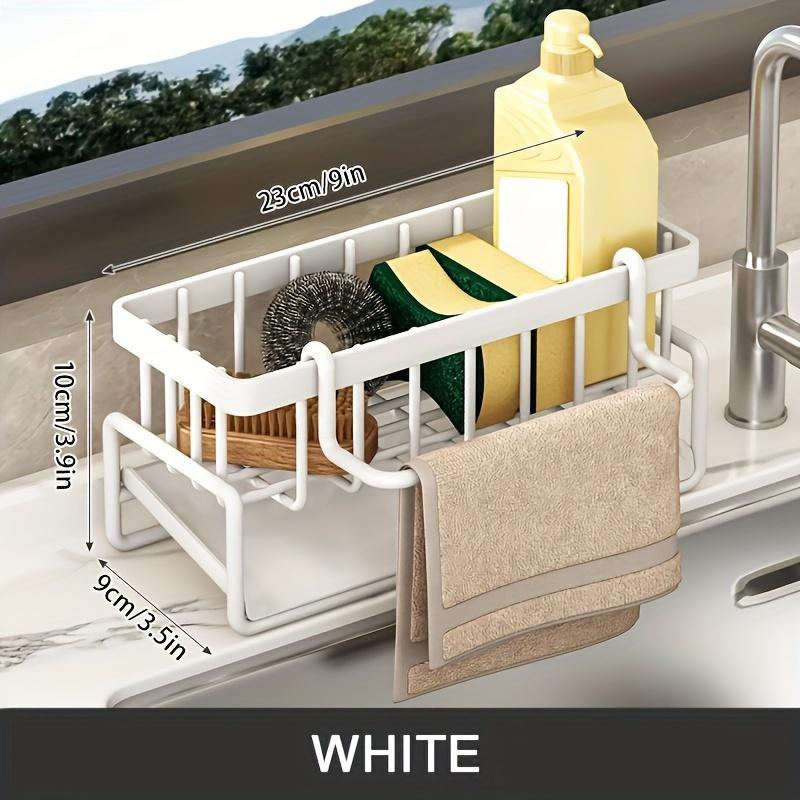 1pc Kitchen Sink Storage Rack Kitchen Sink Organizer with Window-View - Modern Storage Solution for Bathroom and Kitchen Utensils