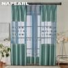 1 шт. модные вышитые современные европейские полузатемняющие шторы и занавески из марли для гостиной, спальни, домашнего декора