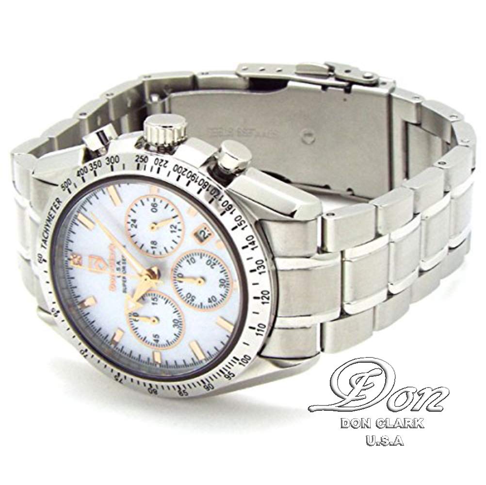 Pair Watch Don Clark Watch Natural Shell High Performance Domestic Seiko Chronograph ANNE Clark Watch Heart Bracelet Easy Belt Adjustment Tool Present