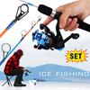 SOUGAYILANG Ice Fishing Rod and Reels Set Multicolor Metal Guide Outdoor Sports Ice Fishing Gear Set