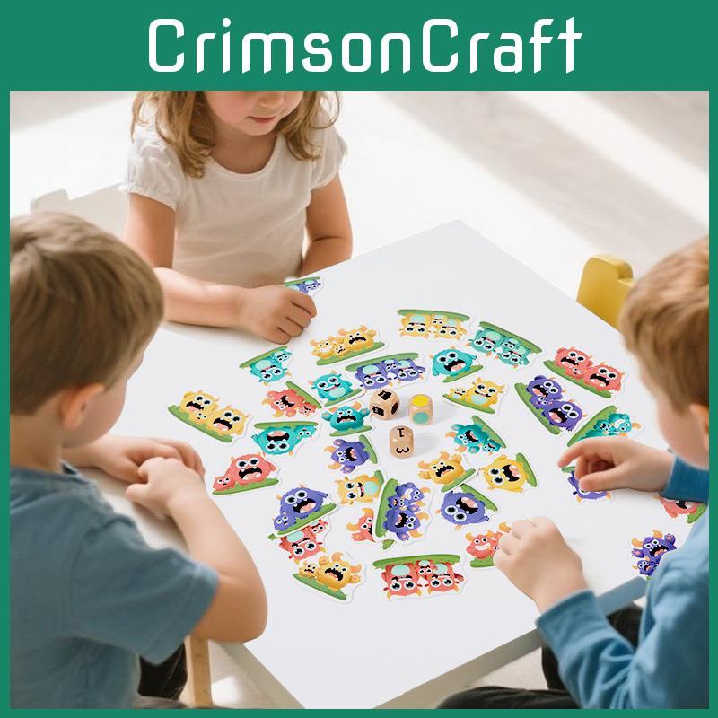 Monster Pub Wooden Puzzle Game Set For Kids Educational Play