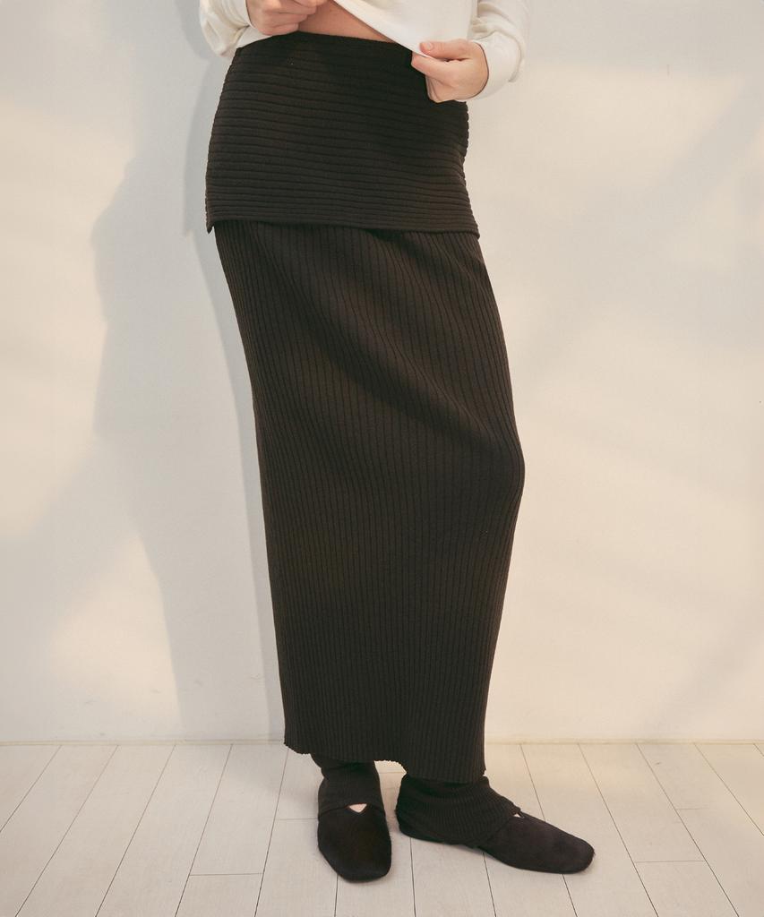 Юбка Cita Every Day Comfort Knit Длинная_Cts622(Какао)