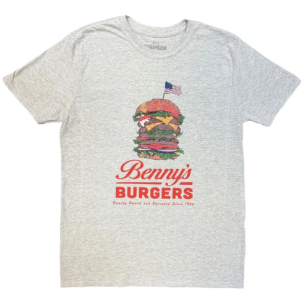 Stranger Things Футболка с логотипом Benny’s Burger Мужская Унисекс-