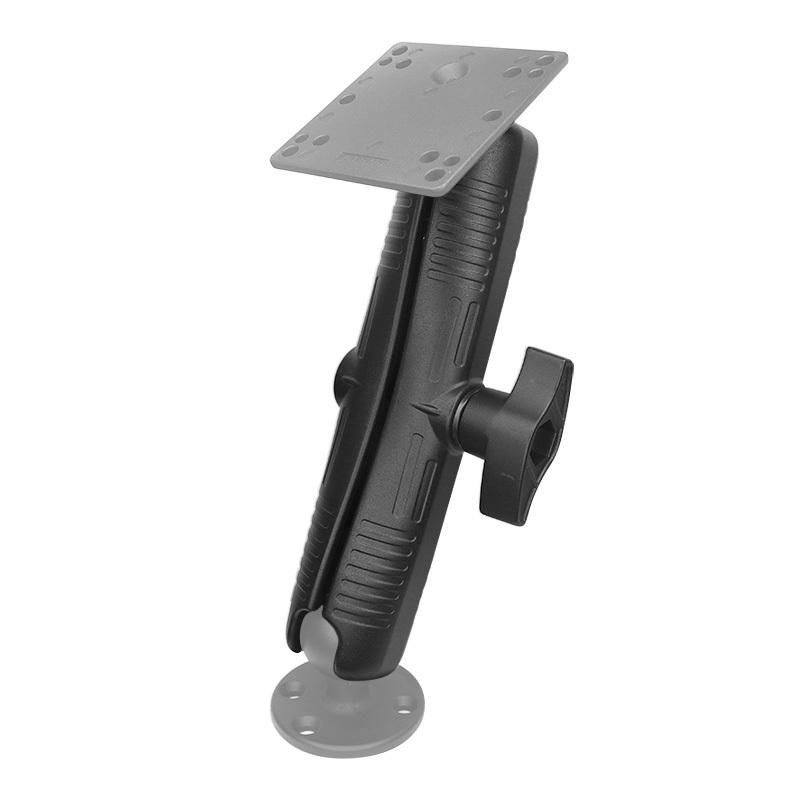 Heavy Duty Equipment Mounts Rugged and Stable D size 33cm Aluminum Double Socket Arm Boat Fish Finder Bracket vin-d-33