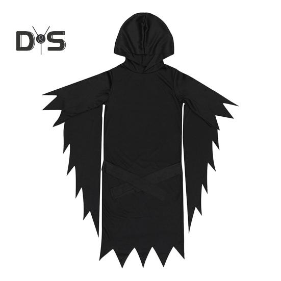 1 комплект, детский костюм на Хэллоуин, жуткий призрак, косплей, маска, перчатки, пояс, халат, карнавальный костюм для вечеринки, дом с привидениями, детский наряд