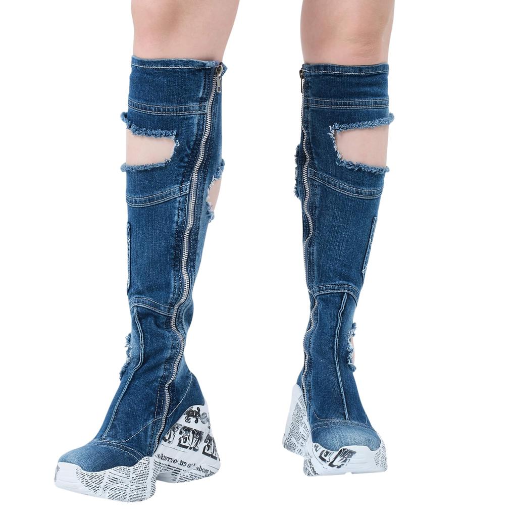 Джинсовые ботинки, женские спортивные ботинки, джинсовая обувь, джинсовые кроссовки, подарок на день рождения