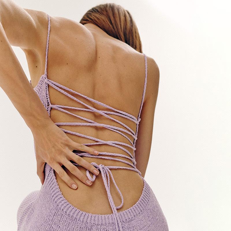 Women's Solid Color Slim Fitting Dress With Suspender Sleeveless Suspender Hips-wrapped Strap Long Skirt Spaghetti Straps Skirt